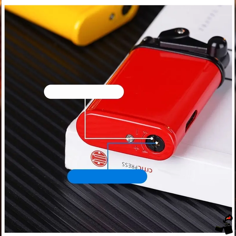Briquet à Levier Flamme Jet Colorée Coupe-Vent 8 Briquet à Levier Flamme Rouge Coupe-Vent Recharge