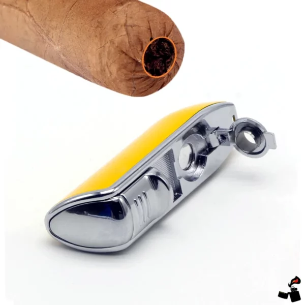 Briquet de Luxe 3 Jets – Coupe-Cigare Cigare