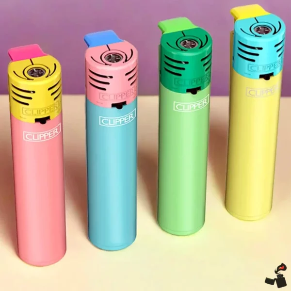 CLIPPER – Briquet Coupe-Vent Rechargeable Couleur