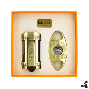 Coffret Briquet et Coupe-Cigare LUBINSKI