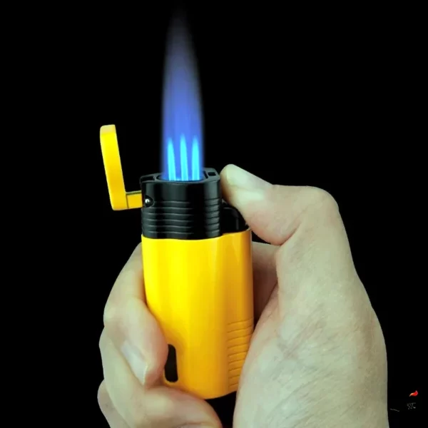 Ensemble Briquet 3 Jets Turbo + Coupe-Cigare Flamme