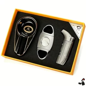 GALINER Coffret Cigare Briquet Torche et Accessoires