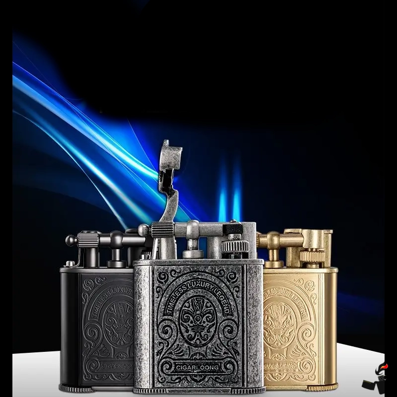 CIGARLOONG Briquet Cigare Rétro Double Flamme 2 JOBON Briquet Cigare Rétro Double Flamme Couleurs