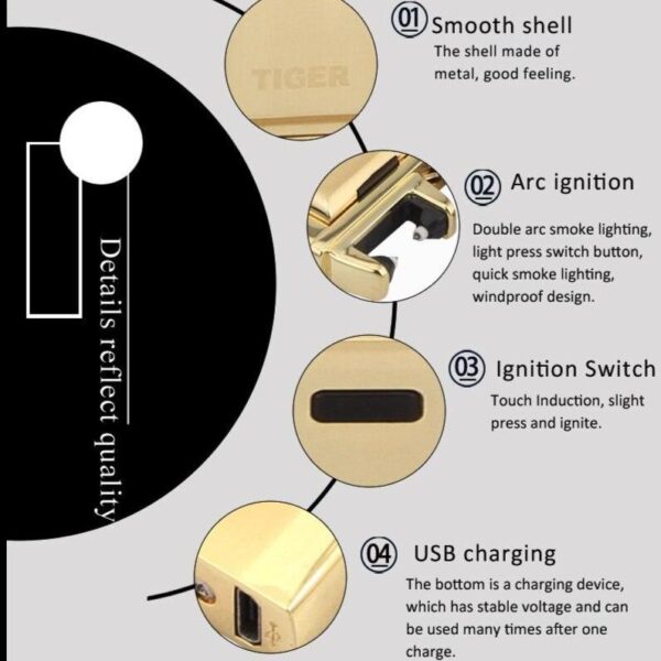 briquet arc électrique pour fumeurs