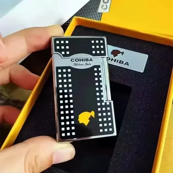 Briquet Cohiba Jet Torche et Perforateur Noir Boîte