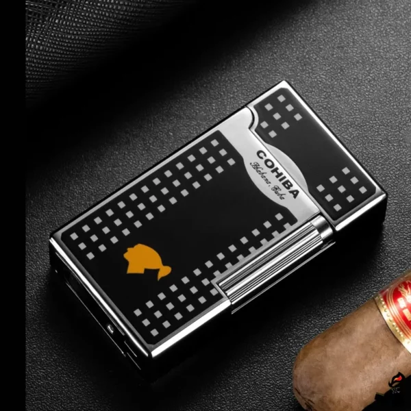 Briquet Cohiba Jet Torche et Perforateur Noir Cigare