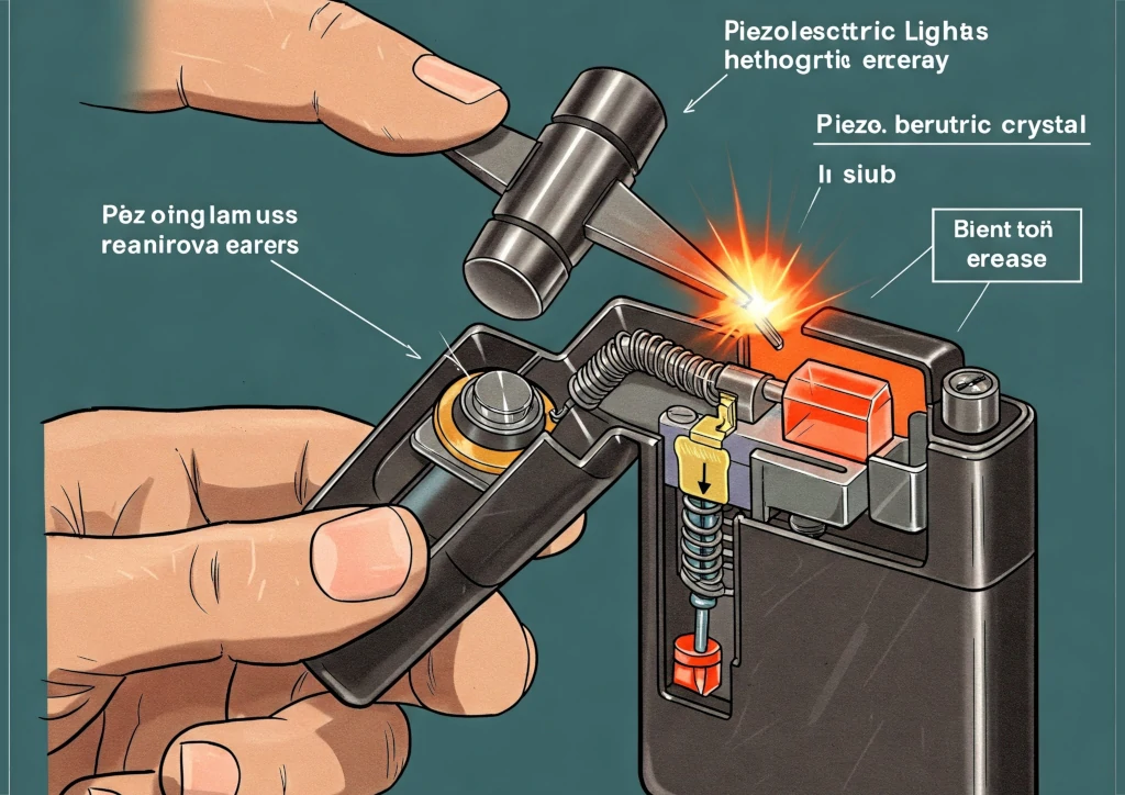 Comment Fonctionne un Briquet Tempête ? 2 Allumeur Piézoélectrique : Technologie Pratique et Fiable