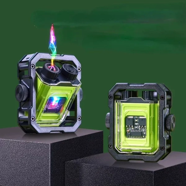 Briquet USB Gyroscopique Lumière LED Flamme