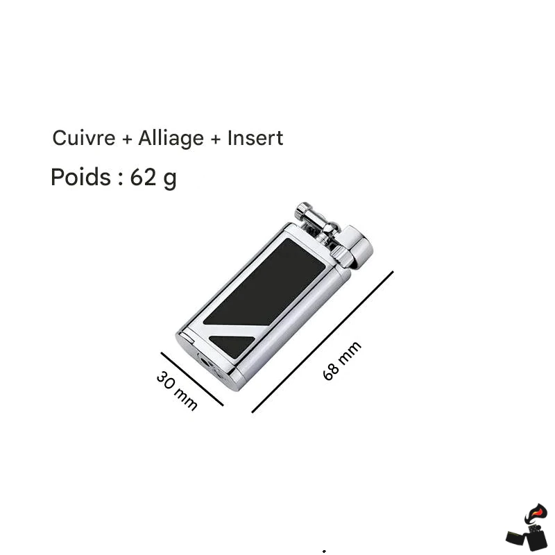 Briquet Pipe 45° – Outil Intégré - Réglage de Flamme | Briquet-Tek 10 Briquet Pipe Flamme 45° Métal Premium, Silex, Réglage Taille
