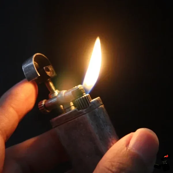 Briquet Pipe Métal Flamme Inclinée Flamme