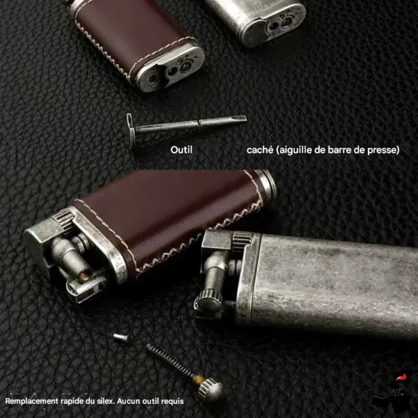 Briquet Pipe Métal Flamme Inclinée Outil