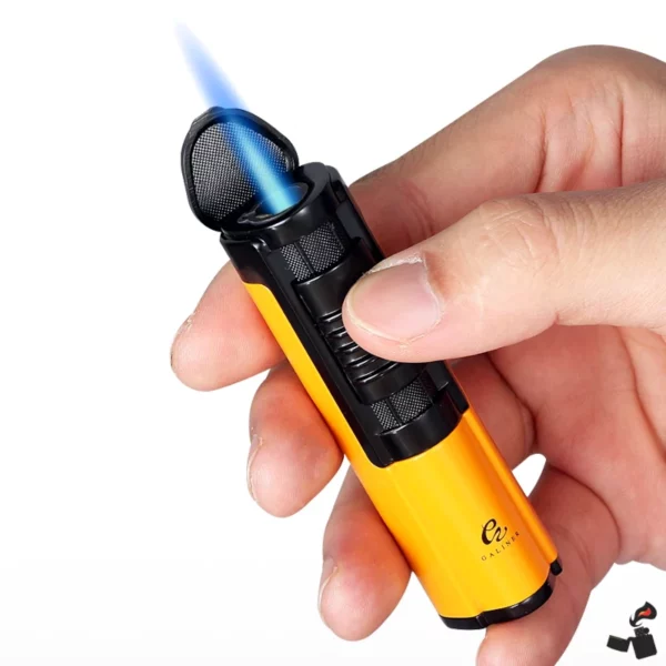 Briquet GALINER 1 Jet Torche Compact Acier Main