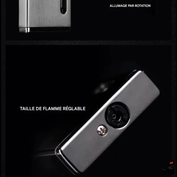Briquet JOBON Double Flamme | Puissant & Coupe-Vent Réglage