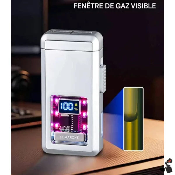 Briquet Commande Vocale - Flamme Extra Large Fenêtre