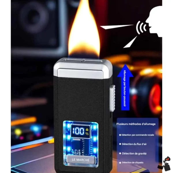Briquet Commande Vocale - Flamme Extra Large Soufle