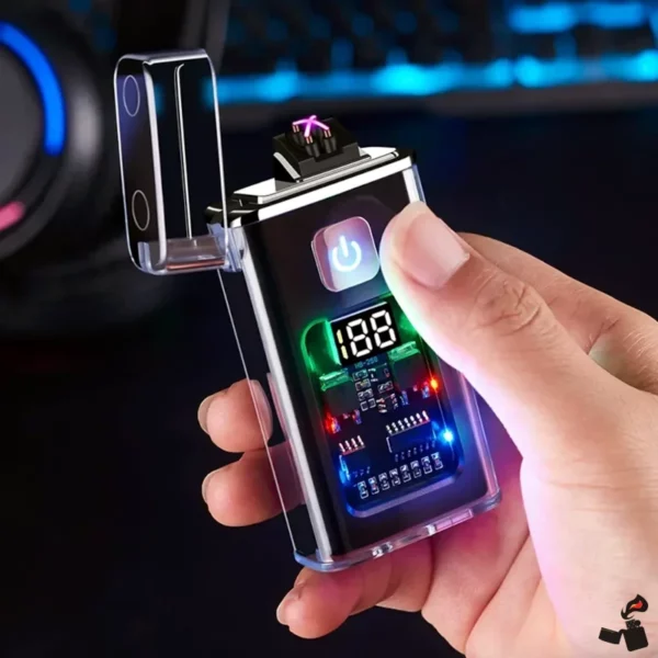Briquet Électrique Plasma Double ARC Main