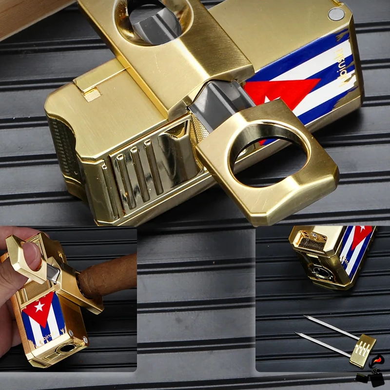 Briquet LUBINSKI 1 Jet – Coupe en‑V, Aiguille, Poinçon 3 Briquet Cigare 1 Jet – Coupe‑Cigare Poinçon LUBINSKI Aiguille