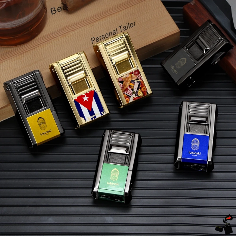Briquet LUBINSKI 1 Jet – Coupe en‑V, Aiguille, Poinçon 7 Briquet Cigare 1 Jet – Coupe‑Cigare Poinçon LUBINSKI Modèles
