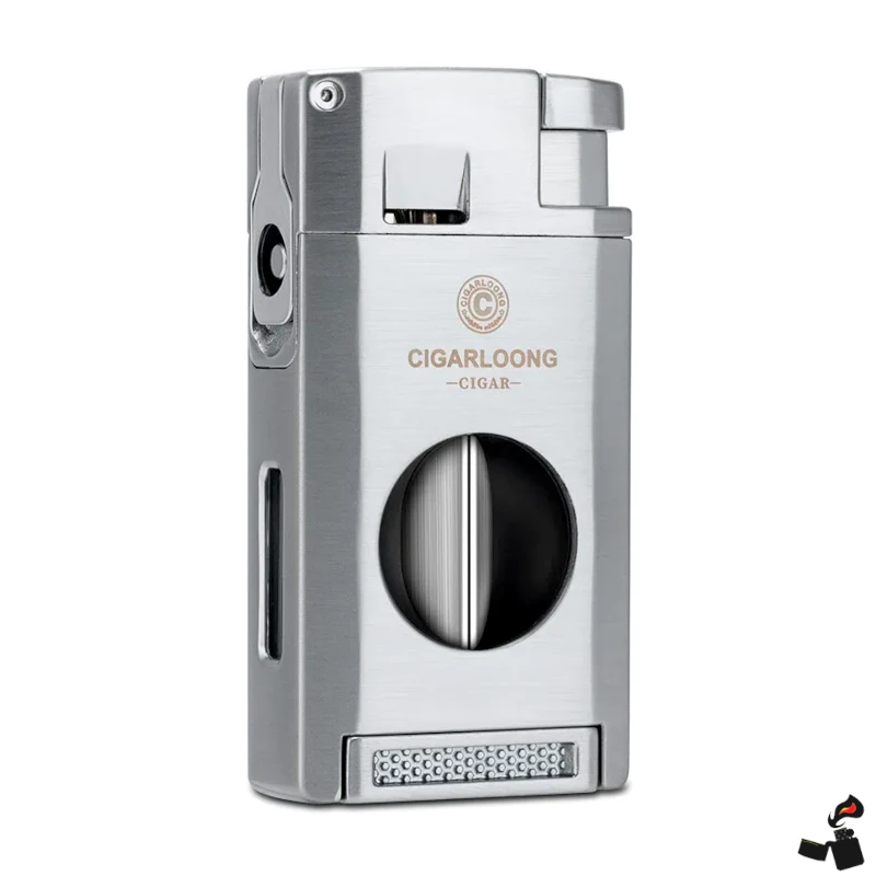 Briquet Cigare Multifonction Turbine – Coupe-Cigare Intégré & Perforateur | Briquet Jet Coupe-Vent Rechargeable Butane 1 Briquet Cigare Multifonction Turbine – Coupe-Cigare Intégré & Perforateur | Briquet Jet Coupe-Vent Rechargeable Butane