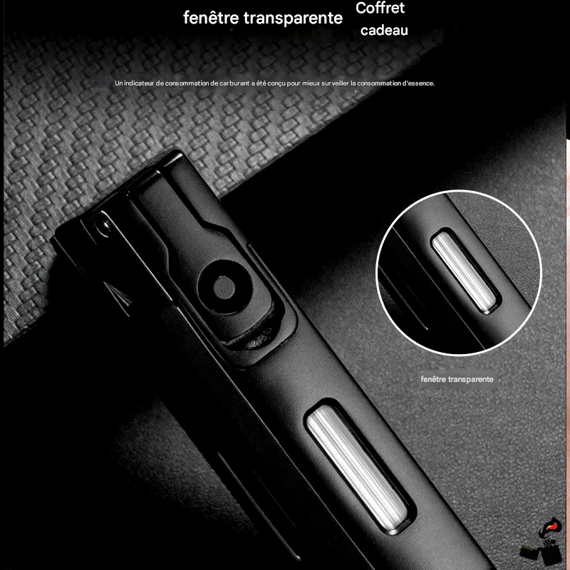 Briquet Cigare Multifonction Turbine – Coupe-Cigare Intégré & Perforateur | Briquet Jet Coupe-Vent Rechargeable Butane 7 Briquet Cigare Multifonction Turbine – Coupe-Cigare Intégré & Perforateur | Briquet Jet Coupe-Vent Rechargeable Butane Fenêtre