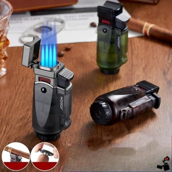 Briquet JOBON Magnum – Flamme Bleue Type Pistolet Rechargeable Modèles