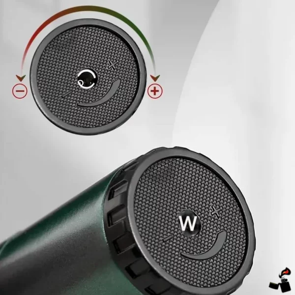Briquet JOBON Triple Flamme à Meule – Rechargeable, Coupe-Vent, Design Métallique Valve