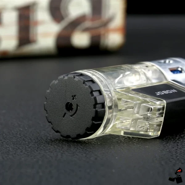 Briquet JOBON – Triple Flamme Directe, Coupe-Vent, Réservoir Transparent Roue