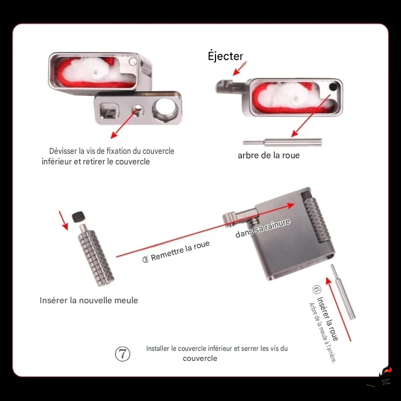 Briquet Mini Titane CNC Essence 11 Briquet Mini Titane CNC Essence Fonction