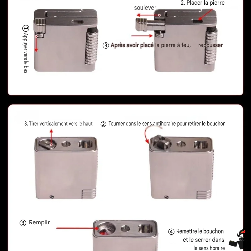 Briquet Mini Titane CNC Essence 12 Briquet Mini Titane CNC Essence Fonctions