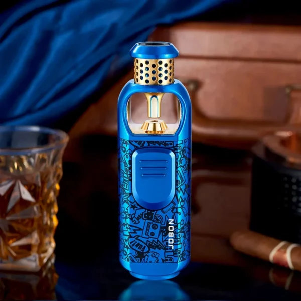 Briquet Torche à Flamme Bleue – Rechargeable Bleu