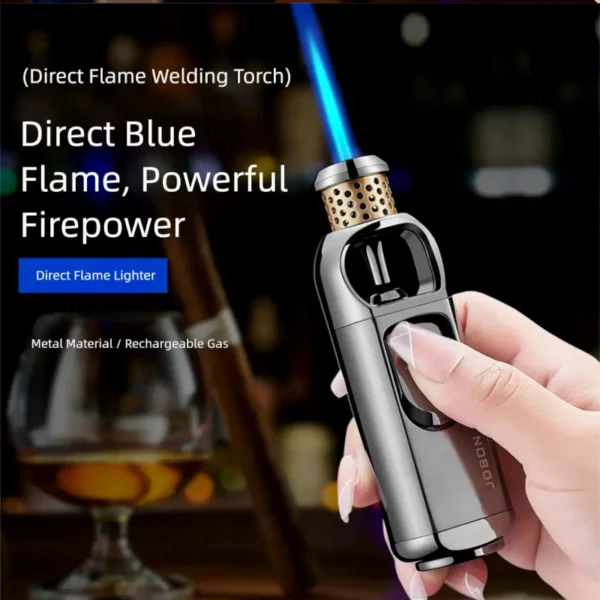 Briquet Torche à Flamme Bleue – Rechargeable Direct