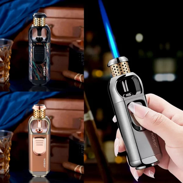 Briquet Torche à Flamme Bleue – Rechargeable Flamme