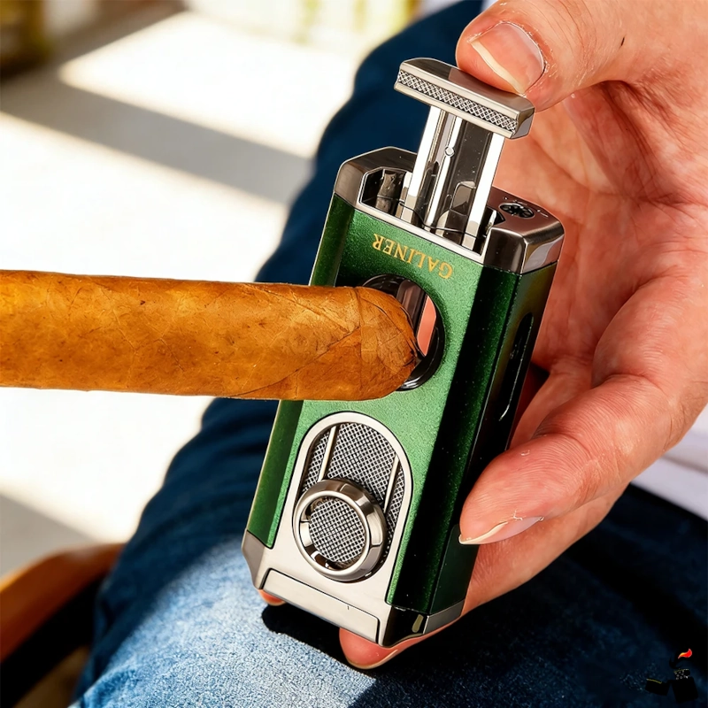 GALINER Briquet Torche 3 Jets Coupe en V 10 GALINER Briquet Torche 3 Jets Perce-Cigare et Coupe-V Cigare