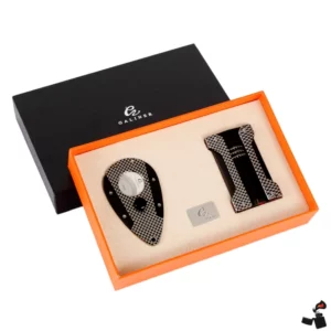 GALINER Briquet Torche + Coupe-Cigare Guillotine – Ensemble Premium
