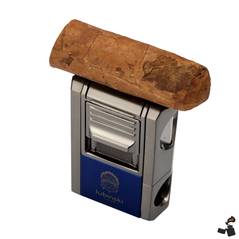 LUBINSKI Briquet Cigare 1 Jet – Coupe‑Cigare en V + Poinçon Multifonction – Gaz Butane 4 LUBINSKI Briquet Cigare 1 Jet – Coupe‑Cigare en V + Poinçon Multifonction – Gaz Butane Cigare