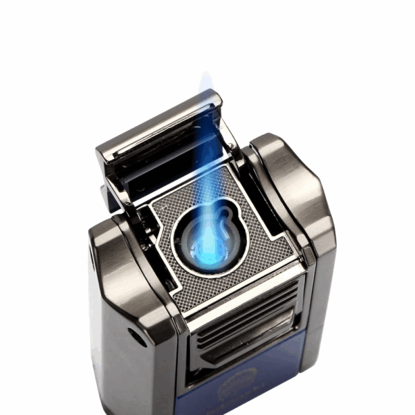 LUBINSKI Briquet Cigare 1 Jet – Coupe‑Cigare en V + Poinçon Multifonction – Gaz Butane – Image 5