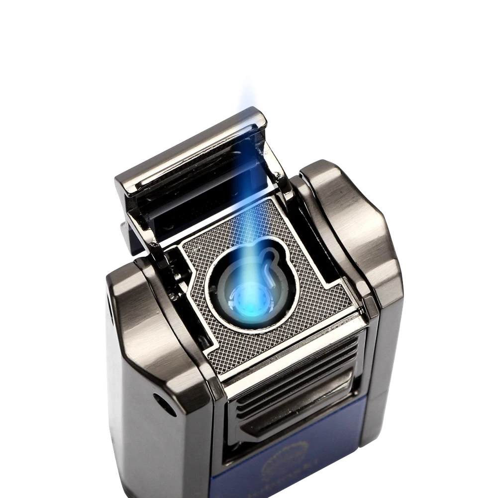 LUBINSKI Briquet Cigare 1 Jet – Coupe‑Cigare en V + Poinçon Multifonction – Gaz Butane 5 LUBINSKI Briquet Cigare 1 Jet – Coupe‑Cigare en V + Poinçon Multifonction – Gaz Butane – Image 5