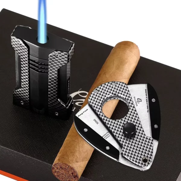 GALINER Briquet Torche + Coupe-Cigare Guillotine – Ensemble Premium – Image 2