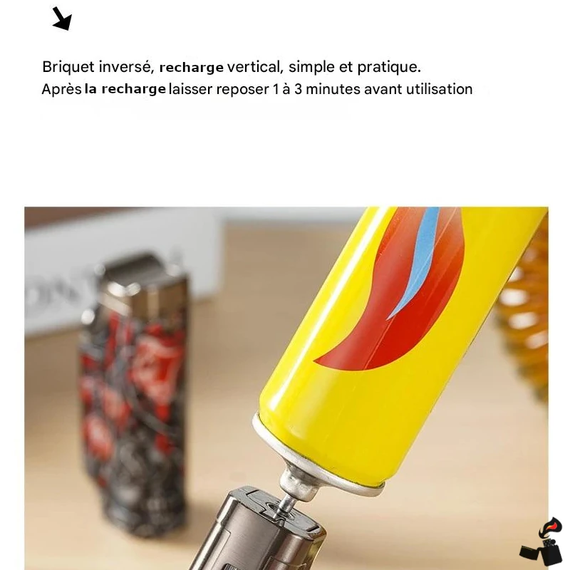 Briquet Cigare Intelligent Triple Flamme Directe, Digital, Perforateur 9 Briquet Cigare Intelligent Triple Flamme Directe, Digital, Perforateur Gaz