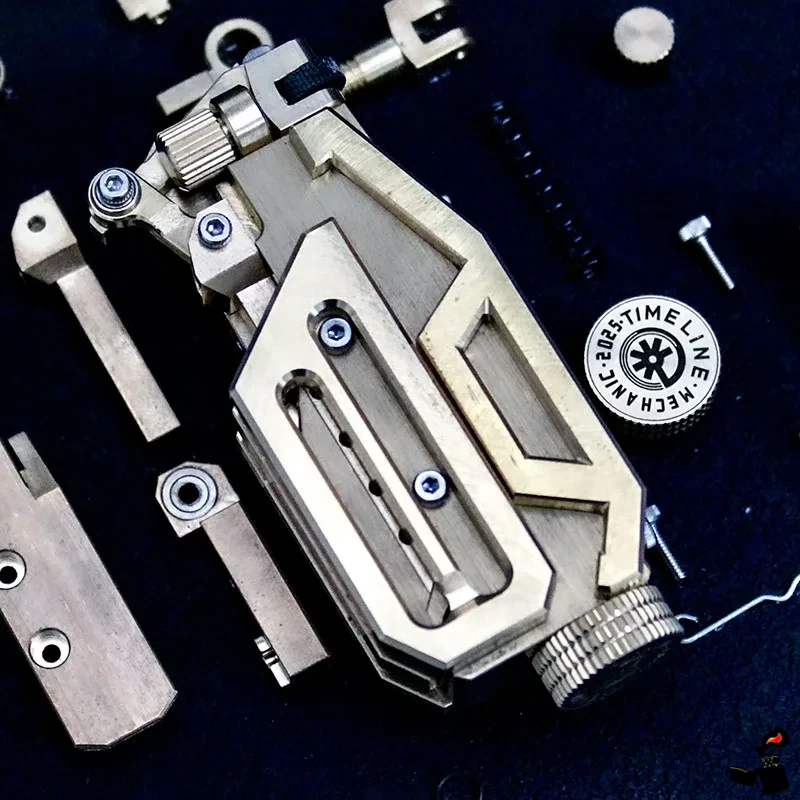 Briquet Mécanique Cuivre, Laiton à Essence – Steampunk 2 Briquet Mécanique Cuivre, Laiton à Essence – Steampunk Vis