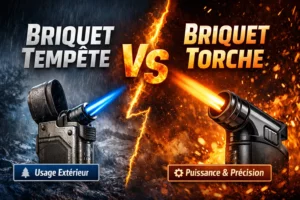 Comparaison de deux types de briquets