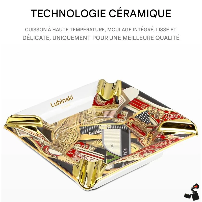 Coffret Cigare Lubinski – Briquet Torche Double Jet, Coupe-Cigare, Cendrier 5 coffret-cigare-lubinski-set-premium-lisse