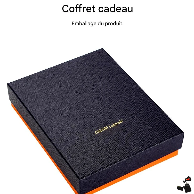 Coffret Cigare Lubinski – Briquet Torche Double Jet, Coupe-Cigare, Cendrier 10 coffret-cigare-lubinski-set-premium