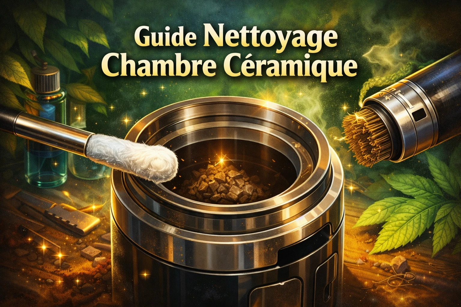 Outils pour nettoyer une chambre céramique