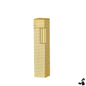 Briquet à Essence Coulissant Doré Motif Étanche