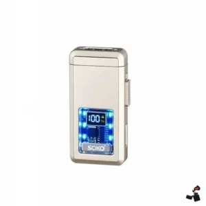 Briquet à Gaz Triple Flamme Résistant au Vent