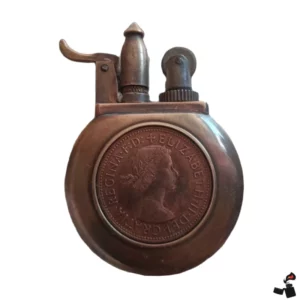 IMCO Briquet à Essence Laiton Antique Fumé
