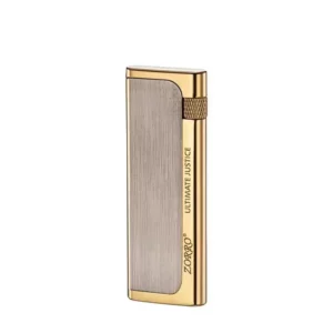 ZORRO Briquet à Gaz Ultra-Fin Molette Latérale