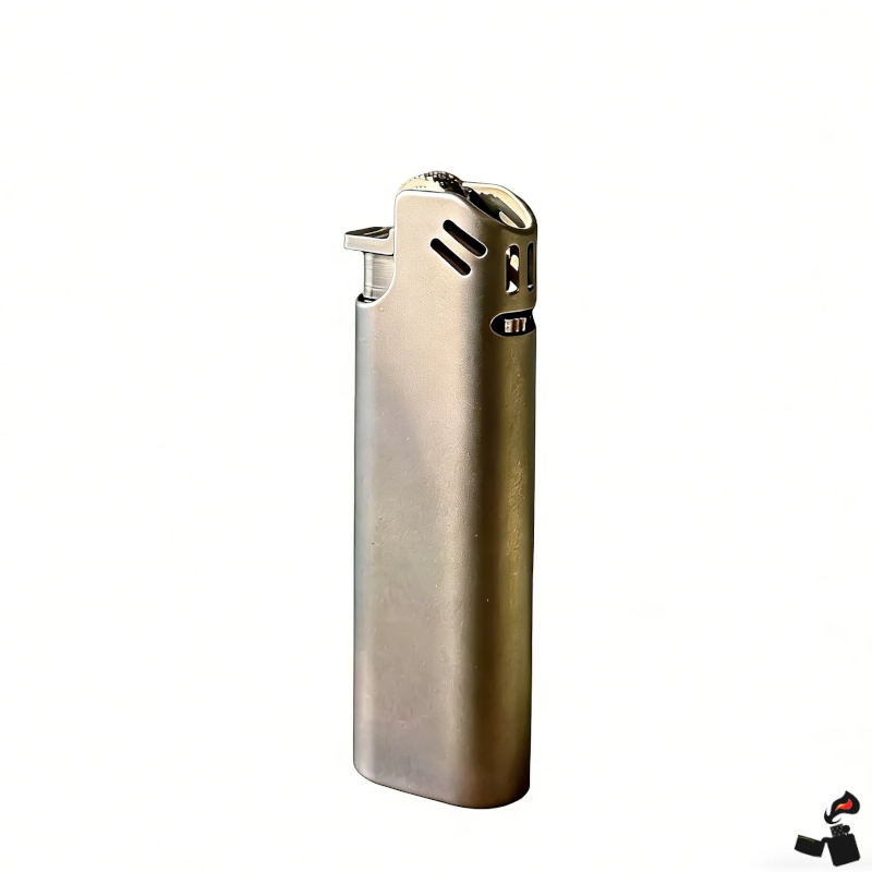 Briquet Titane Falcon Rechargeable au Gaz 1 Briquet Titane Mat Molette Rechargeable