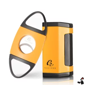 GALINER Kit Cigare Double Torche et Perce-Cigare